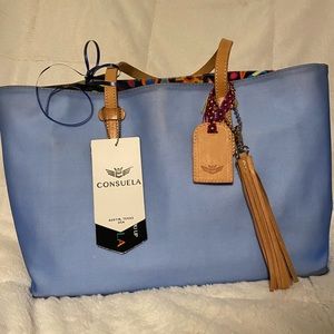 Rare find, Consuela Celeste light blue tote